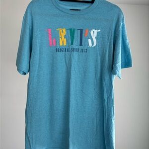 Levi's Multicolor Logo Blue Tee